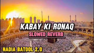 Kabe Ki Ronaq - (Slowed + Reverb) - Ghulam Mustafa Qadri | NADIA BATOOL