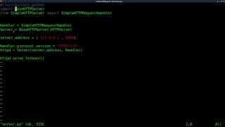 Setup a Webserver with Python Linux Tutorials clip24