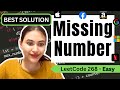 Missing Number - LeetCode 268 - Python [O(n) time and O(1) space]