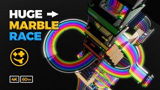 *HUGE* Marble Race: Tower Descent | #marbles #marblerun #marblerace #asmr #sensory