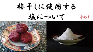 梅干しに使用する塩について その1