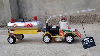 How to Make Remote Control Fire Truck at Home from Matchbox | TJK Craft