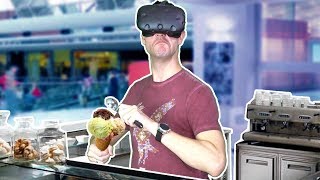 BUILDING A MILLION DOLLAR ICE CREAM BUSINESS IN VR! - Rosebaker's Icy Treats VR HTC VIVE Gameplay