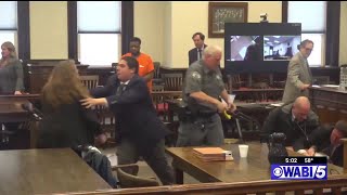Brawl breaks out in Skowhegan courtroom moments after murder sentencing