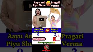 Aayu and piyu show Vs Pragati verma#shorts #pragativerma #viral