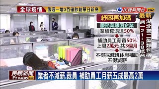 紓困加碼! 業績衰退五成以上 補助薪資最高2萬－民視新聞