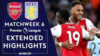 Arsenal v. Aston Villa | PREMIER LEAGUE HIGHLIGHTS | 9/22/19 | NBC Sports