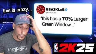 70% LARGER GREEN WINDOW | SHOOTING UPDATE | NBA 2K25 NEWS UPDATE