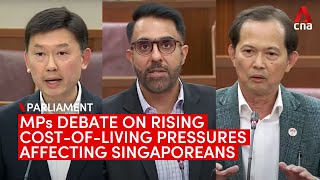 MPs engage in 7-hour debate on rising cost-of-living pressures affecting Singaporeans