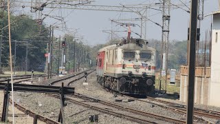 22975 - Bandra Terminus - Ramnagar SF Express Slowly Arrive Dahod Station With BRC #wap7 #india