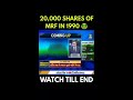 5 20 000 shares of mrf holding since 1990💰💰...grandfather bought