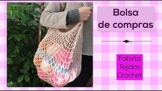 Bolsa de compras en crochet ganchillo Bolso calado