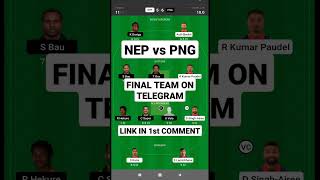 nep vs png dream11 prediction today || nep vs png dream11 team || cwc dream11 #shorts #dream11