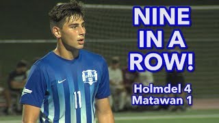 Holmdel 4 Matawan 1 | HS Boys Soccer | Tomas Zolofra 2 goals