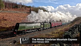 34067 'Tangmere' hauls 'The Winter Cumbrian Mountain Express' - 22nd February 2025