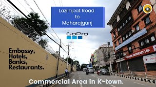 Durbar Marg, Lazimpat Road has most Embassies than other place in Kathmandu | GoPro Hero 9