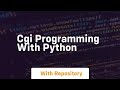 Cgi programming with python
