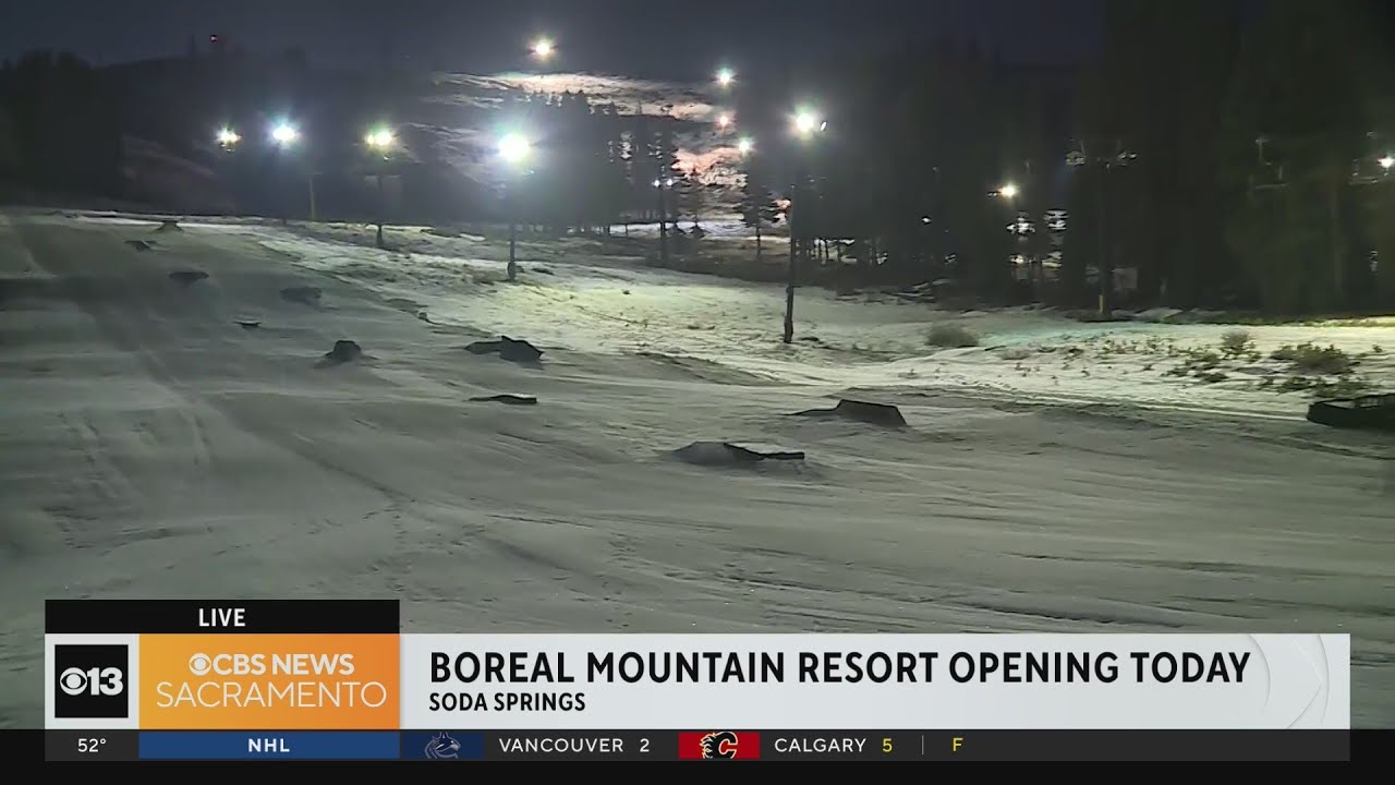 Boreal Mountain Resort Opens Friday - YouTube