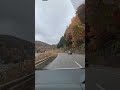 紅葉の山道をドライブ 富山から飛騨高山