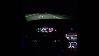 +363km/h Night Run in the 1001HP Audi RS6 MTM 🔥🚀#audi #rs6 #shorts #short #quattro #car #tiktok