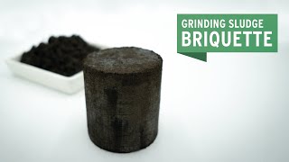 Grinding sludge Briquetting | Schleifschlamm brikettieren - Press Test