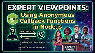 Expert Viewpoints: Using Anonymous Callback Functions in Node.js