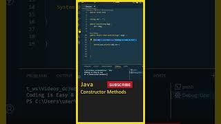 Java Tutorial For Beginners (Constructor In Java) Java in Telugu, Java OOPs, Java Interview #shorts