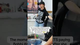 N3on REGRETS paying Bobbi Althoff $50,000 after she LEFT mid-stream for being “too awkward” 😭😳