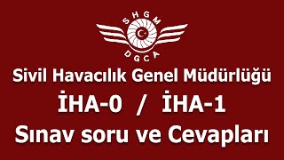 SHGM İHA0 and İHA1 Exam Questions and Answers