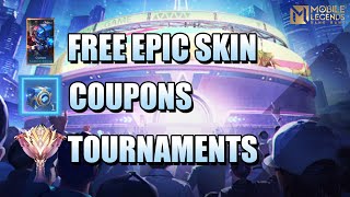 FREE EPIC SKINS, TOURNAMENTS AND COUPONS - ADVANCE SERVER EVENTS