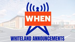 Whiteland Announcements (4-30)