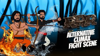 RRR climax fight scene | 2d Animation | Ram charan | Ntr | Underworld Toonz