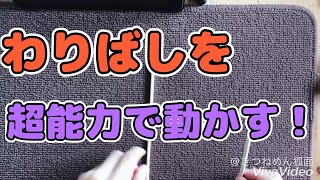 日用品子供向け簡単マジック「わりばしを超能力で動かす！」種明かしあり