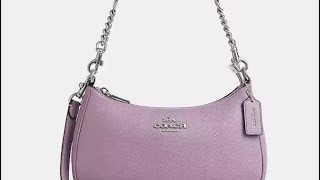 💜Unboxing💜 Coach Teri Shoulder bag #purpleforminnie @Minnieshandbags