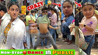 Non Stop🛑Crazy Dance in Public🤣||Bhojpuri Dance mai Garda uda diya🤣❤️||Sarojini Market❤️