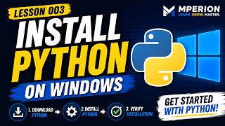 003. Install Python on Windows | The Python Mega Course: Build 10 Real-World Applications