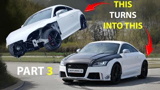 Rebuilding My Crashed Audi TTS in a Small Garage | No Experience Needed! Ep.3