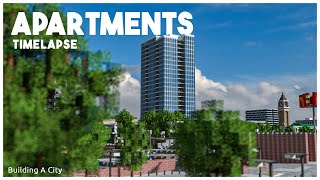 Building a Modern Apartment Tower in Minecraft [Timelapse]