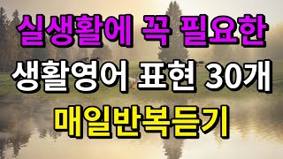 [생활영어-43] 실생활에서 꼭 필요한 생활영어회화 표현 30문장 | 쉐도잉영어