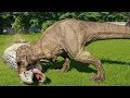 T-REX MAX Vs ALL CARNIVORE DINOSAURS - Jurassic World Evolution