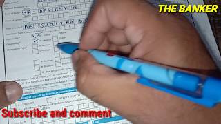 SBI Bank saving account opening form kaise bhare/How to fill SBI account opening form in hindi# sbi#