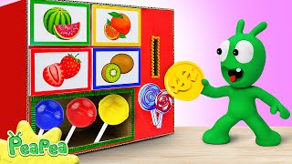Pea Pea Plays with the Candy Vending Machine | Cartoon for kids - Pea Pea