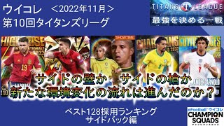 【SB編】【ウイコレ】【ランキング＆考察】第10回タイタンズリーグ採用選手ランキングサイドバック編