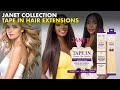 How To Install & Remove Tape In Extensions | Janet Collection