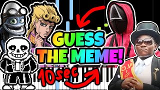 Do You Know Your Meme? Guess Meme Songs! Meme Songs on Piano