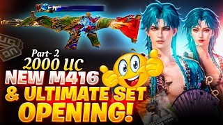 Part-2 Bgmi New M416 Crate Opening || Today Luck Crate Opening || Spend 2000 UC