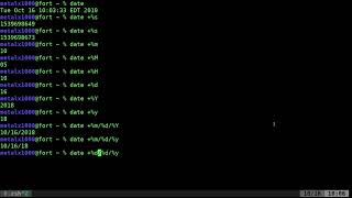 Linux Shell BASH Date Command Part 1