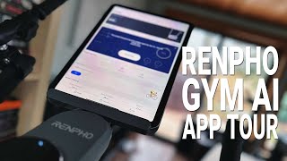 Renpho AI Exercise Bike App Tour - AI Gym. So Far So Good!