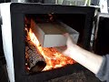 How to burn sawdust in a wood stove #shorts