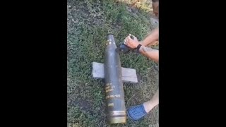 Ukrainian Video dismantling a M864 cluster shell